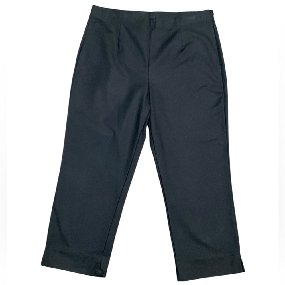 NIC+ZOE Women's Black Cropped Pants Size 8 EUC